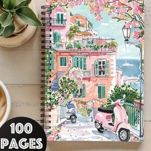 Colorful Spiral Notebook for Home Office